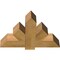 Ekena Millwork Kennewick Rough Sawn Timber Gable Bracket, Western Red Cedar, 36"W x 24"H x 6"D x 6"F, 16/12 Pitch GBW036X24X0606KEN00RWR - alternate 2